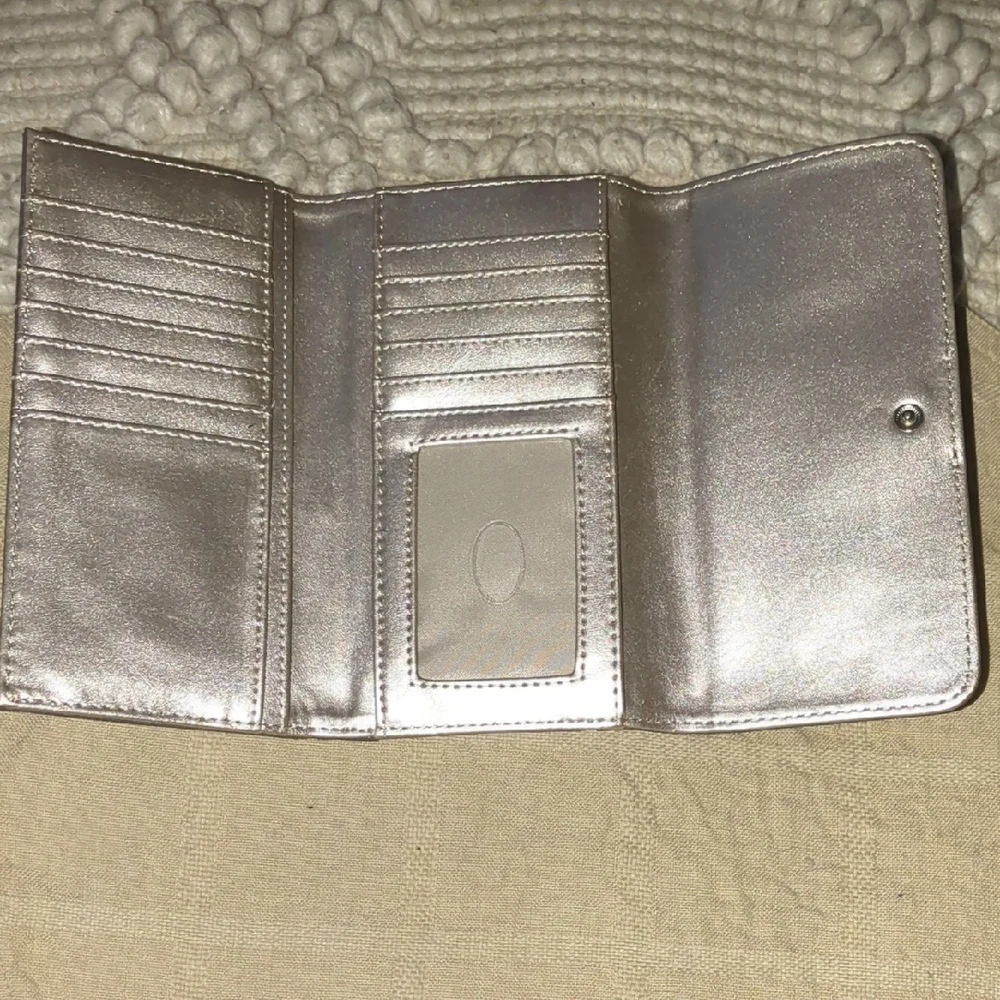 GUESS Charcoal with Gold Interior Multi- Sectional Women's Wallet ONLY $25 - Picture 2 of 7